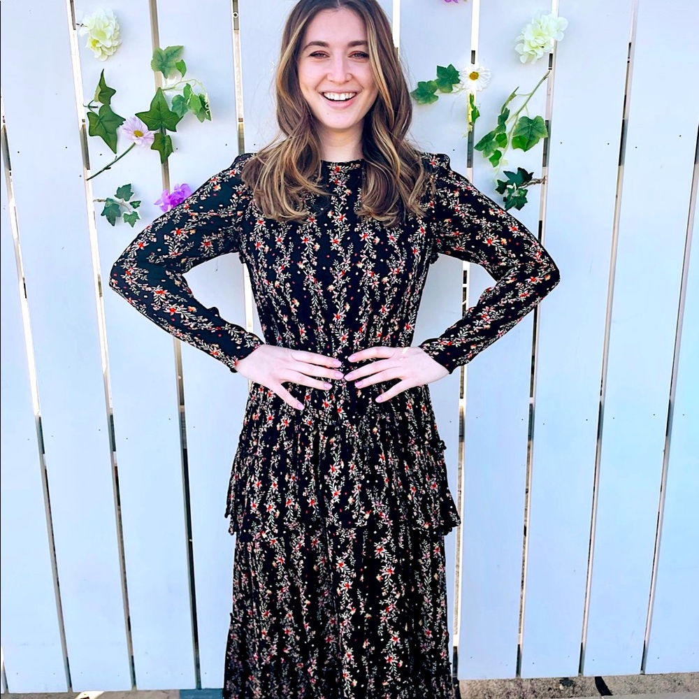 Zara maxi floral dress